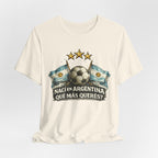 Argentina Soccer T-Shirt — "Nací en Argentina, ¿Qué más querés?" Vintage Football Tee