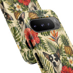 Tropical chihuahua Phone Case — Floral Pineapple Protective Tough Case