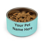 Personalized Pet Bowl – Custom Name 18oz Stainless Steel Dog & Cat Feeding Bowl