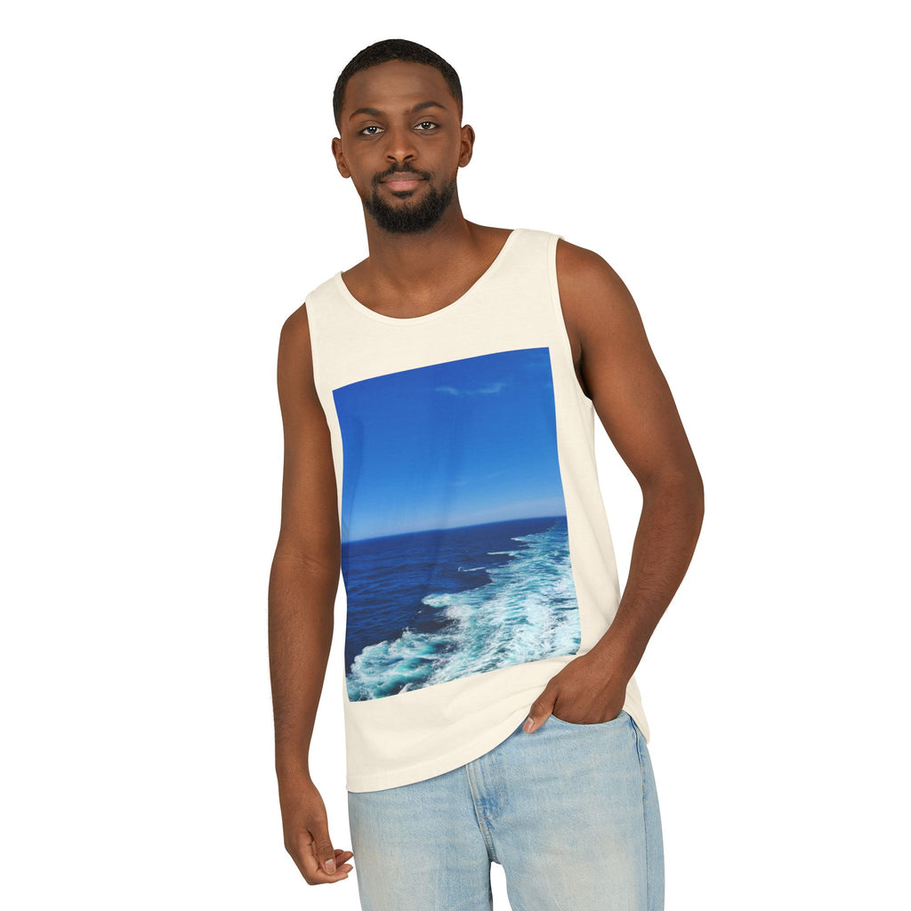 Ocean View Photo Tank Top — Coastal Beach Vibes Summer Tee