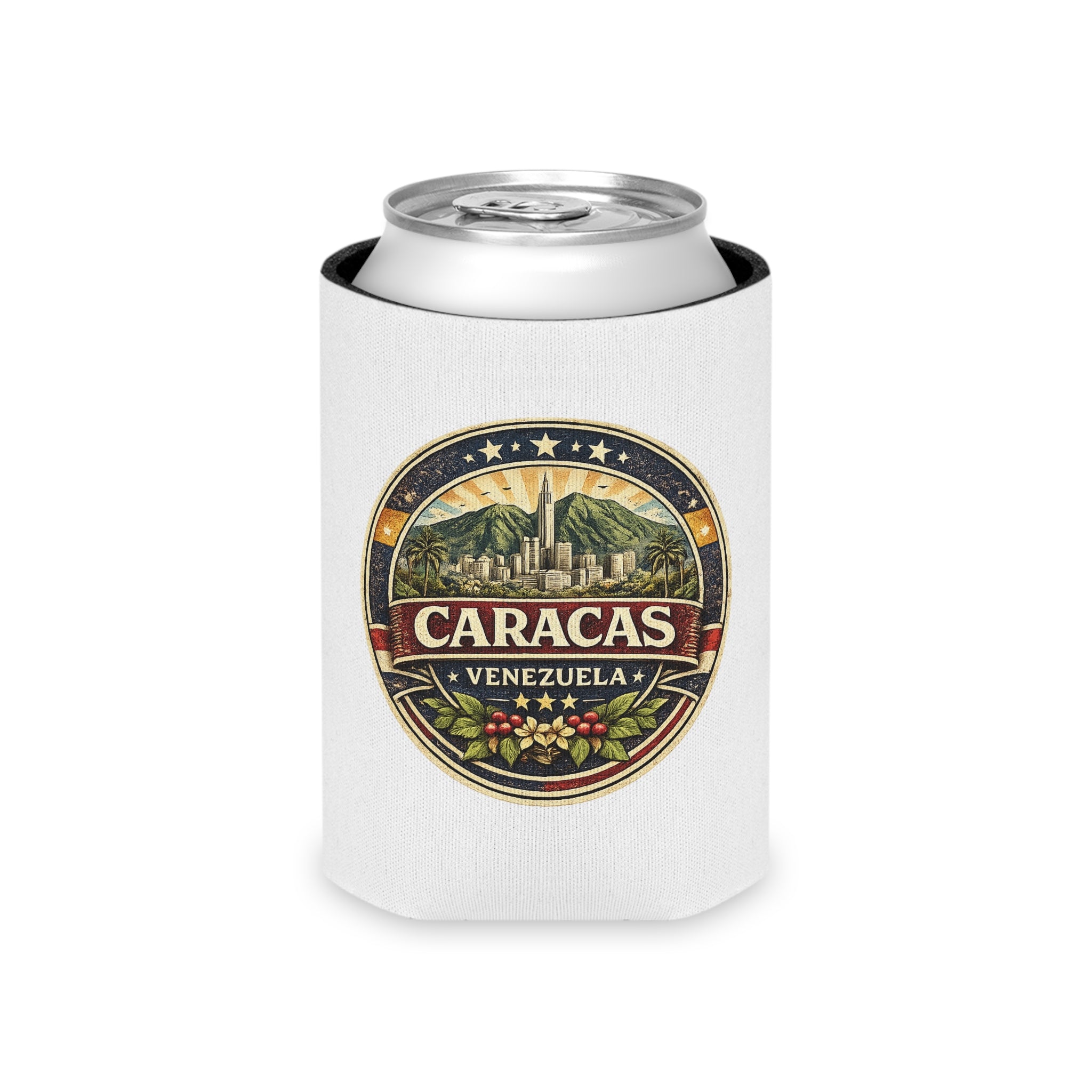 Caracas Venezuela Vintage Seal Can Cooler