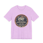 4th of July 250th Anniversary T-Shirt – Vintage American Flag Emblem (1776–2026)