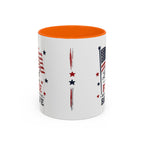 Patriotic Coffee Mug — "Land of the Free Because of the Brave" Accent Mug