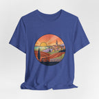 Sunset Tuscan Landscape T-Shirt — Vintage Italian Countryside Graphic Tee