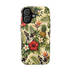 Tropical chihuahua Phone Case — Floral Pineapple Protective Tough Case