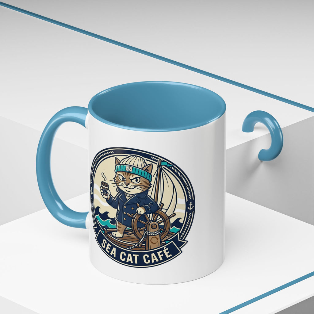 Nautical Sailboat Coffee Mug – Vintage Ocean Adventure Accent Mug