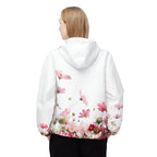 Floral Field Windbreaker Jacket – Pink Cosmos All-Over Print Hooded Jacket