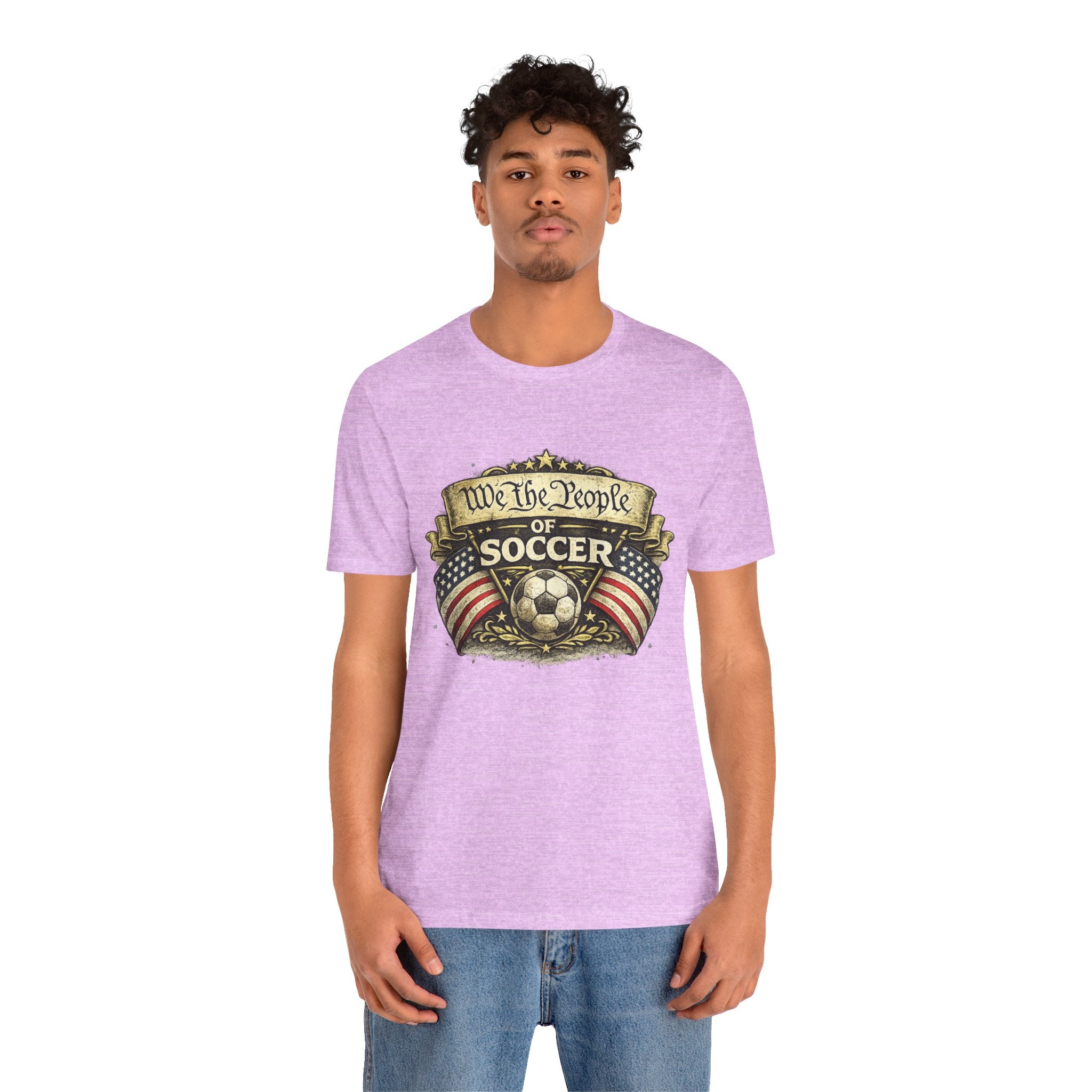 We The People of Soccer T-Shirt — American Flag Vintage Soccer Tee