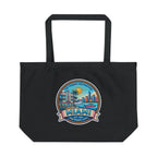 Miami Scenic Tote Bag — Vintage Beach City Graphic Eco Tote