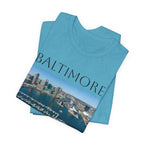 Baltimore Skyline Photo Tee — Inner Harbor Cityscape T-Shirt
