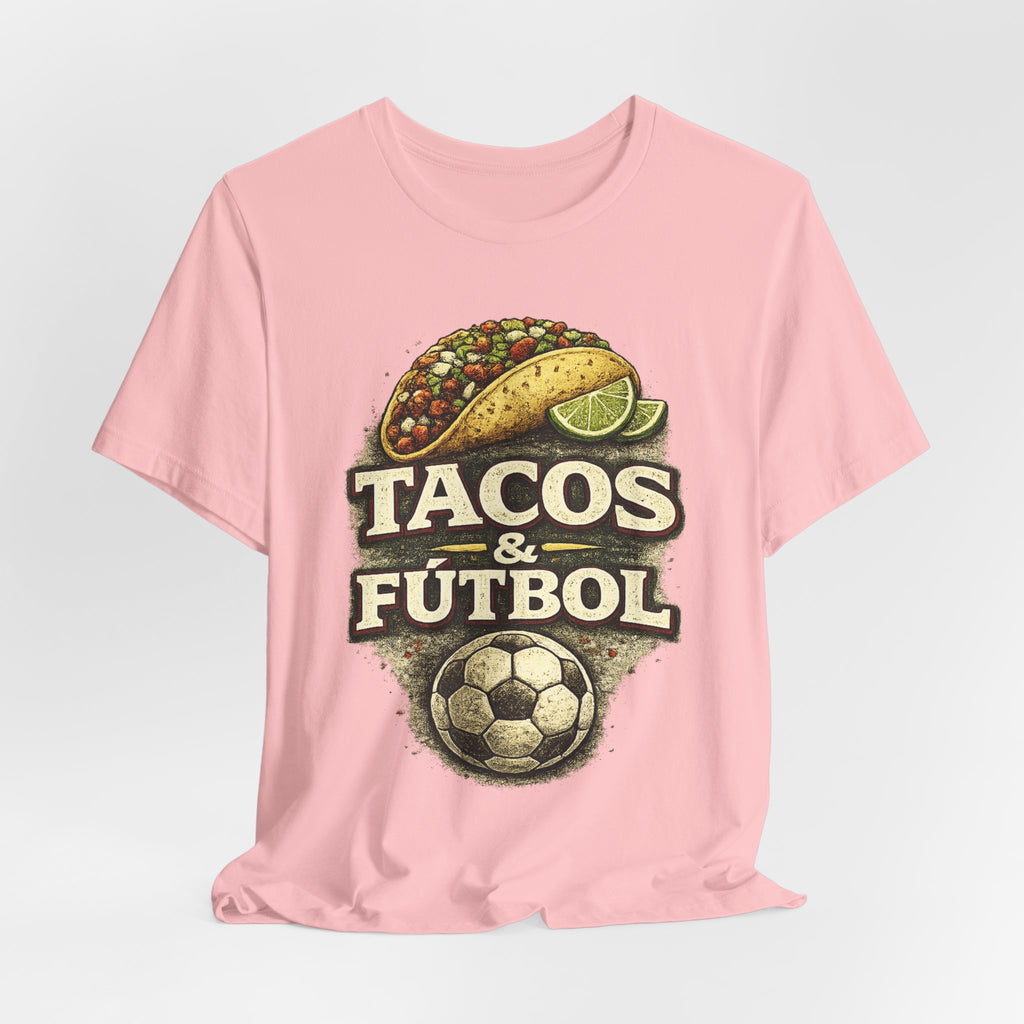 T-Shirt — Tacos & Fútbol Graphic Tee — Soccer Fan Mexican Food Mashup