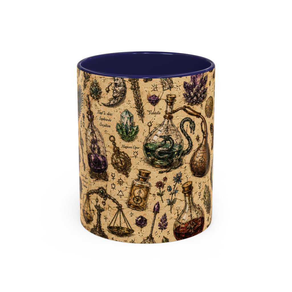 The Alchemist's Cabinet Coffee Mug — Vintage Apothecary Accent Mug (11/15 oz)