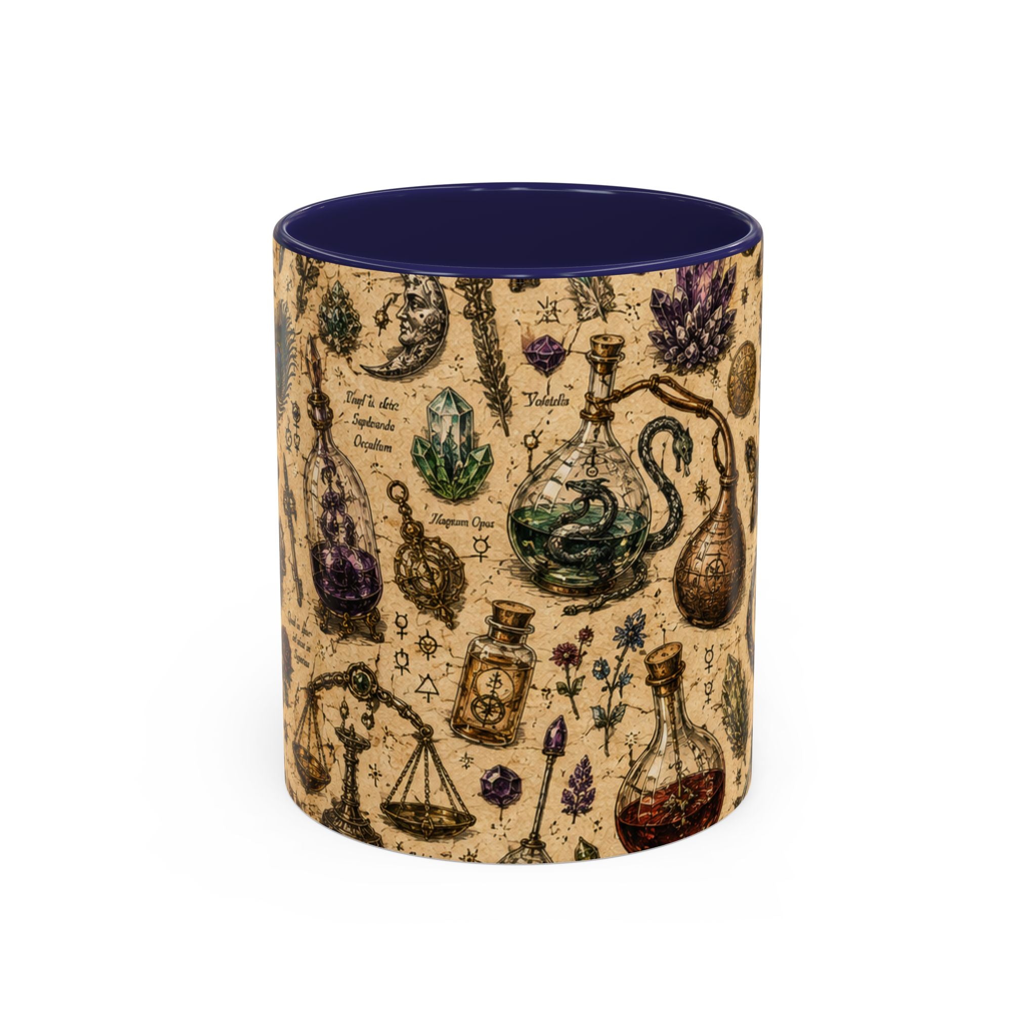 The Alchemist's Cabinet Coffee Mug — Vintage Apothecary Accent Mug (11/15 oz)