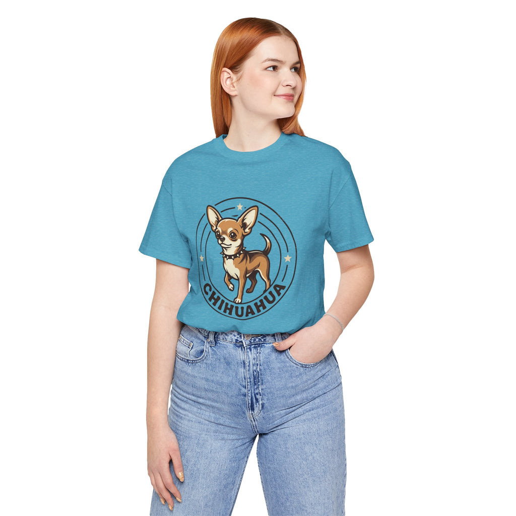 Chihuahua Graphic Tee — Cute Cartoon Dog T‑Shirt for Chihuahua Lovers