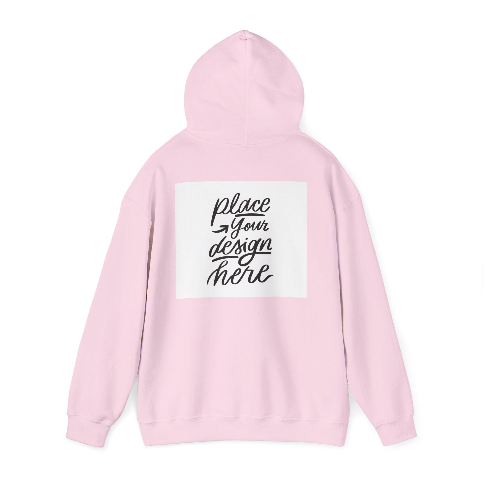 Classic Hoodie with Centered Design – 'Place Your Design Here'