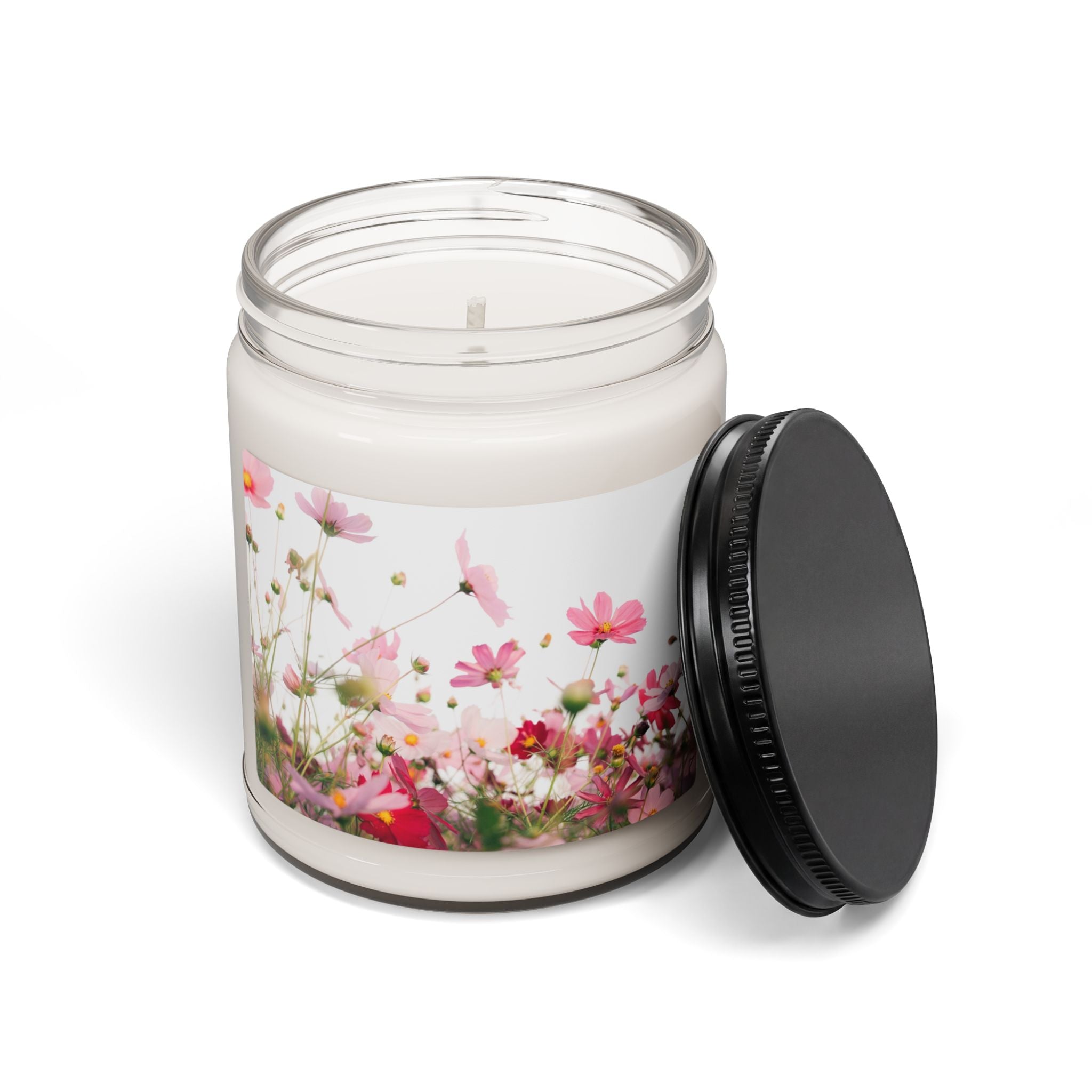 Floral Meadow Scented Soy Candle — 9oz Jar (Fresh Wildflower Aroma)