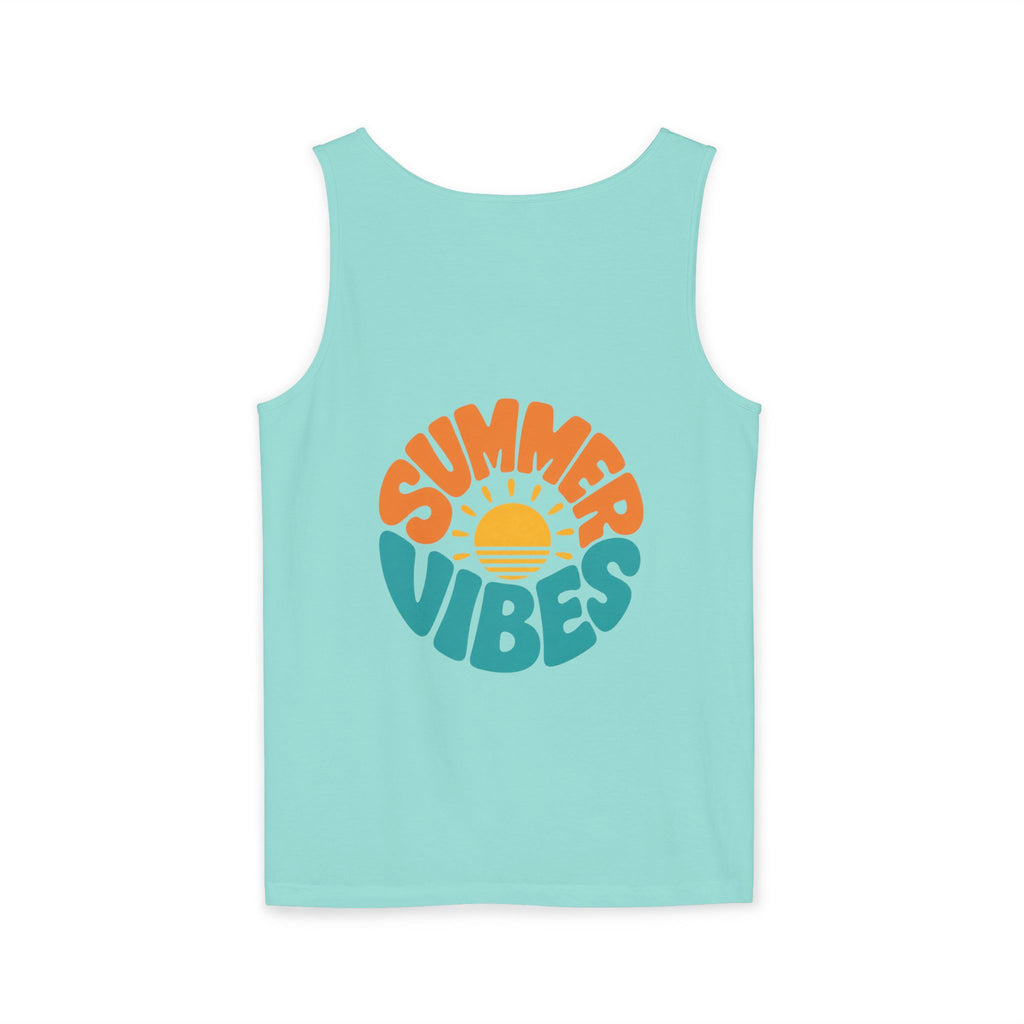 Summer Vibes Unisex Tank Top - Retro Sun Graphic