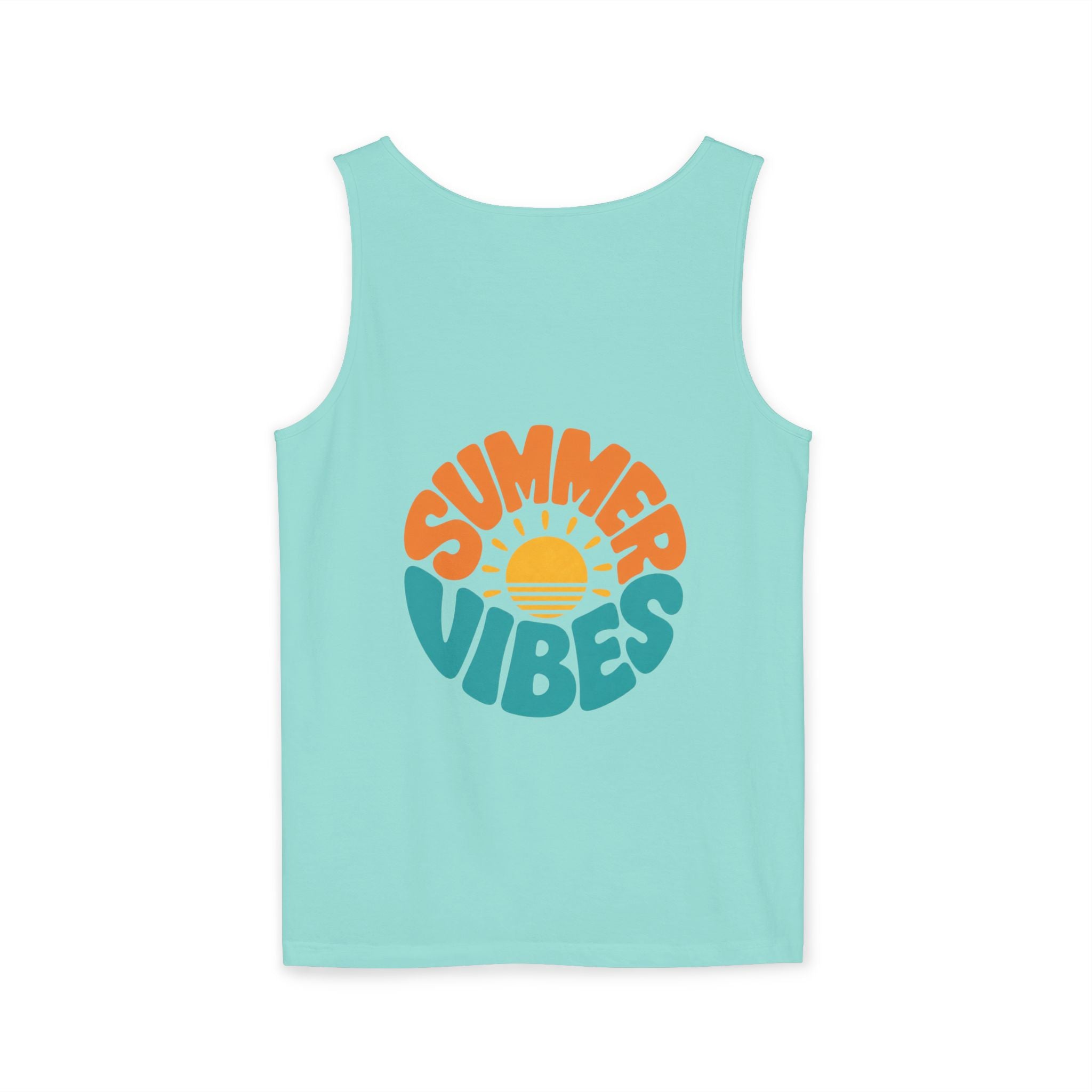 Summer Vibes Unisex Tank Top - Retro Sun Graphic