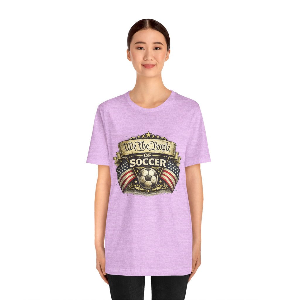 We The People of Soccer T-Shirt — American Flag Vintage Soccer Tee