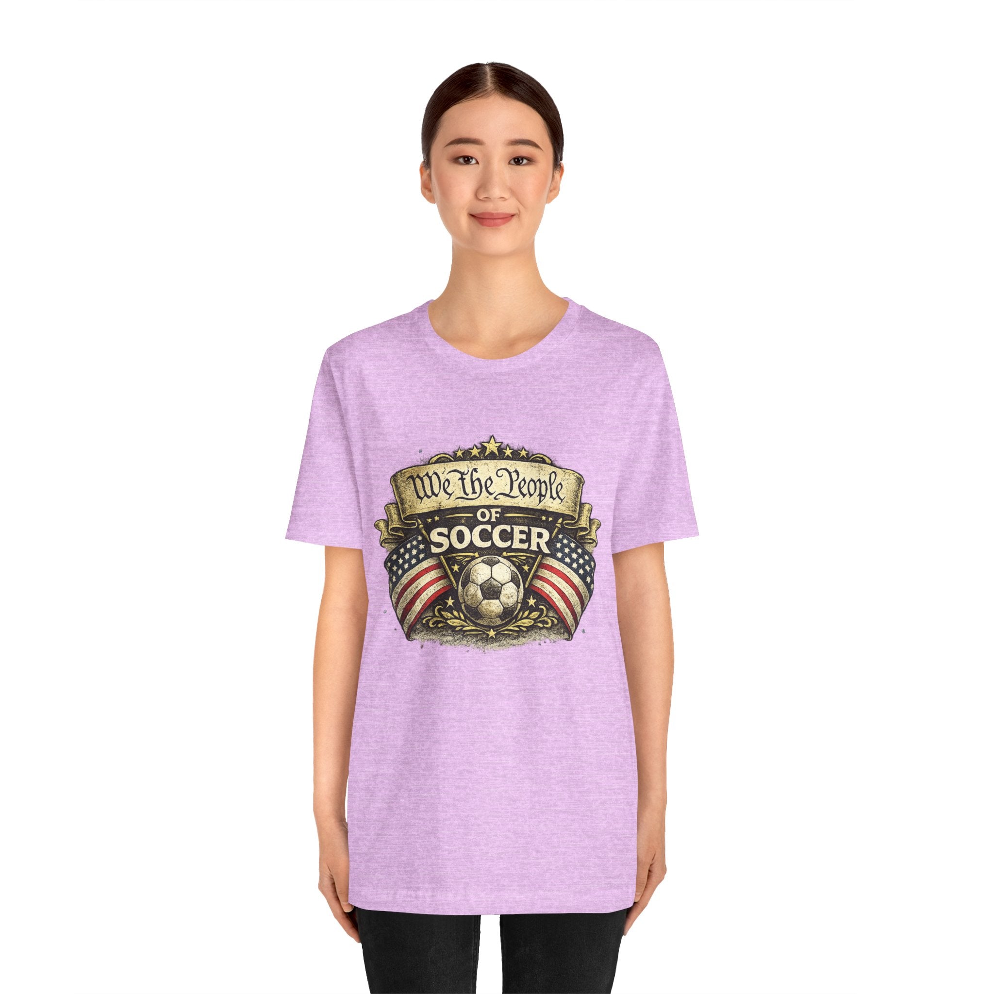 We The People of Soccer T-Shirt — American Flag Vintage Soccer Tee