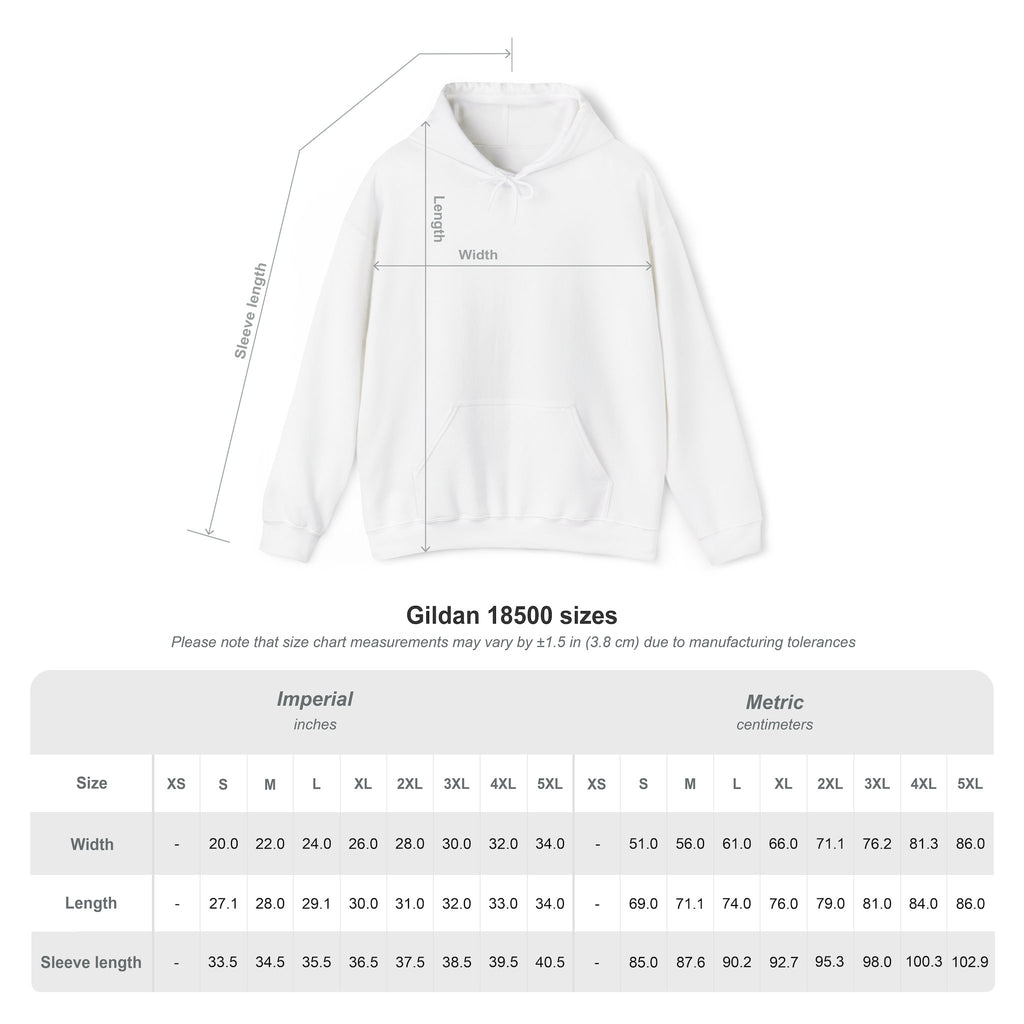 Classic Hoodie with Centered Design – 'Place Your Design Here'