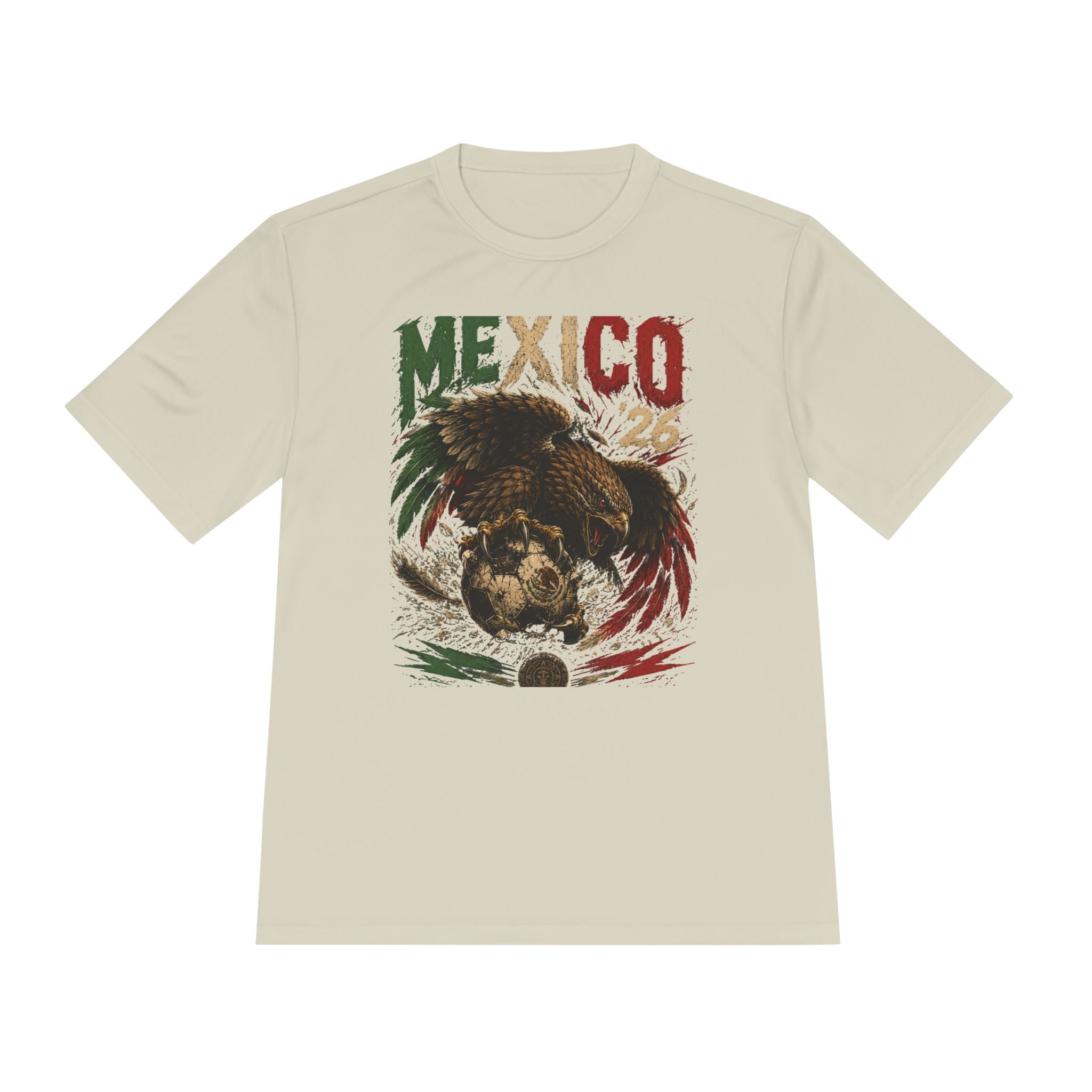 Mexico Eagle Graphic Tee — Mexican Flag Patriotic Soccer Fan Shirt