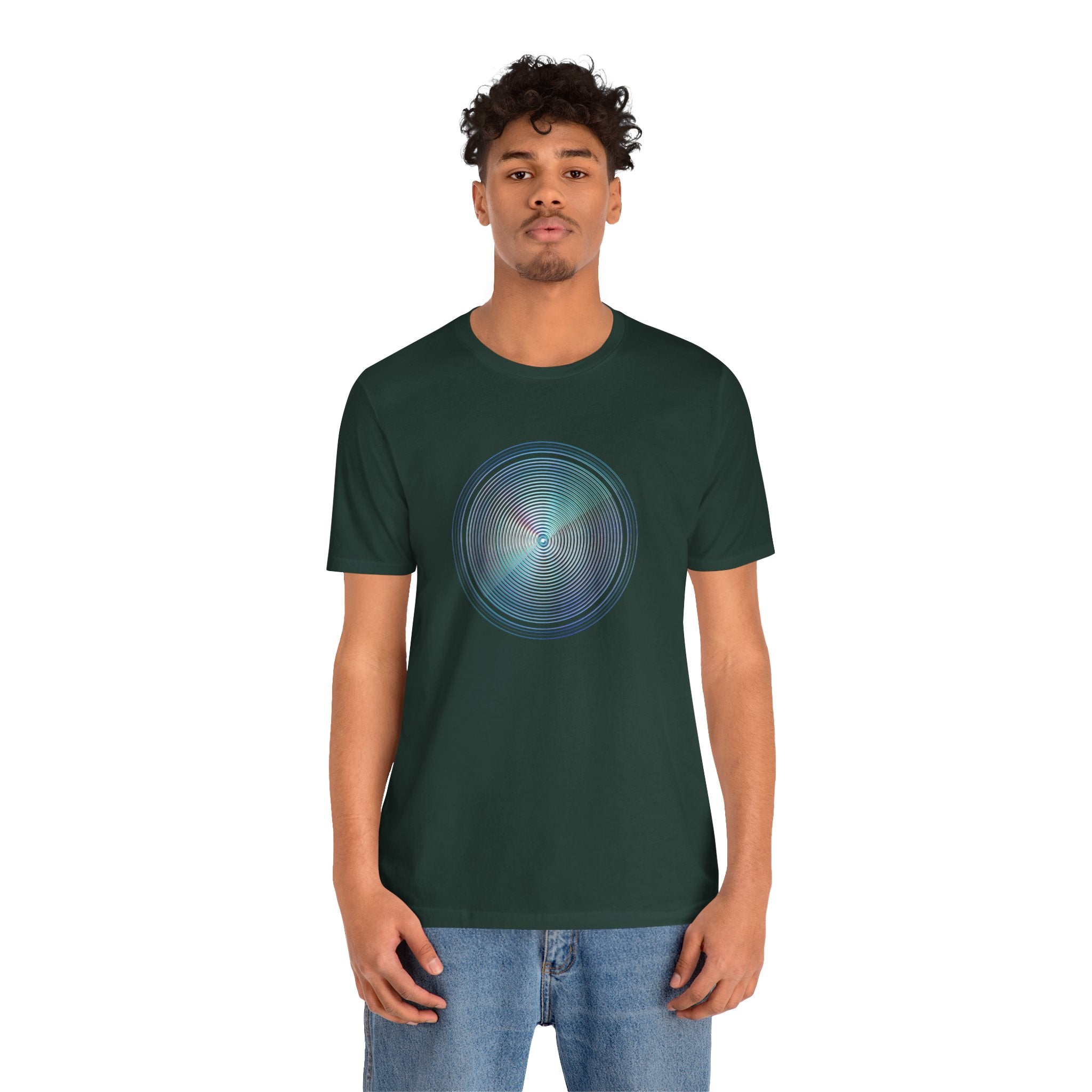 Hypnotic Holo Spiral T‑Shirt