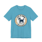 Life Is Good With Dogs T-Shirt — Vintage Dog Lover Tee