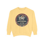250th 4th of July Anniversary Sweatshirt — Patriotic Independence Day Crewneck