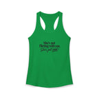Women's Ideal Racerback Tank - "She's not flirting with you"