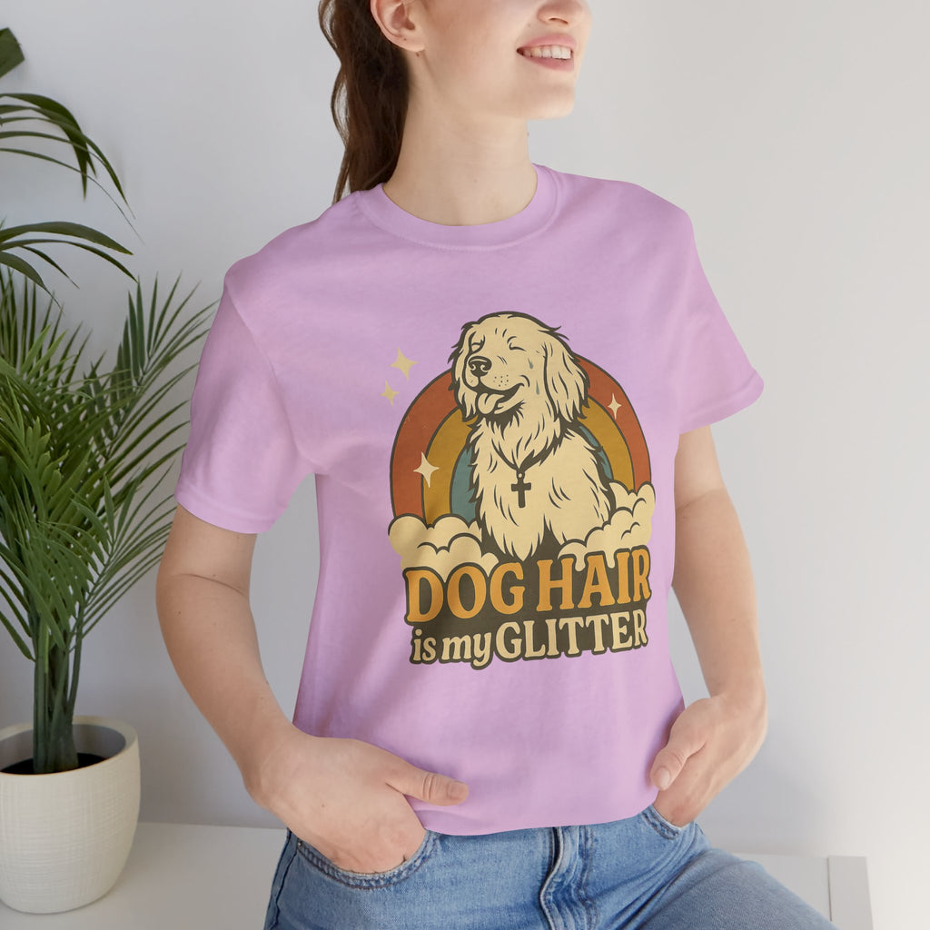 "Dog Hair Is My Glitter" – Retro Golden Vibes Edition