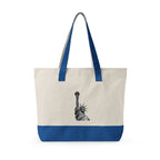 Statue of Liberty Canvas Tote — Zippered Eco Travel Bag