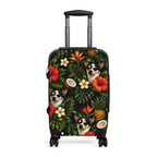 Tropical chihuahua Suitcase — Floral Pineapple Coconut Carry-On Luggage