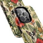 Tropical chihuahua Phone Case — Floral Pineapple Protective Tough Case