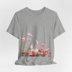Floral Meadow Tee – Pink Wildflower Field Graphic T-Shirt