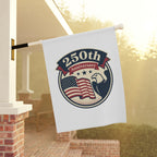 250th Anniversary Patriotic Garden Flag — American Eagle & Flag House Banner