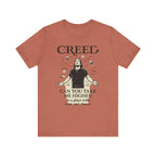 Creed-Inspired Unisex Jersey Tee - Wine & Cheese Lover's Shirt, Casual Daywear, Gift for Friends, Music Merch, Funny Tee