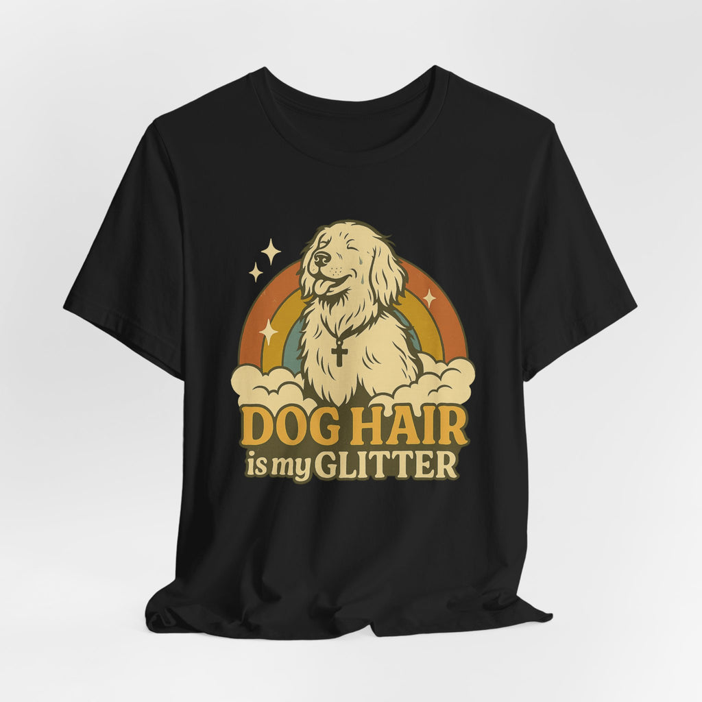 "Dog Hair Is My Glitter" – Retro Golden Vibes Edition
