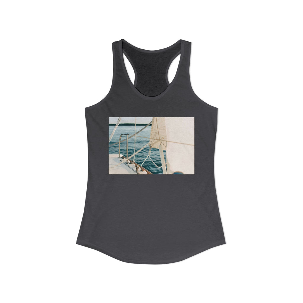 Women's Ideal Racerback Tank - Summer Boat Ocean Live