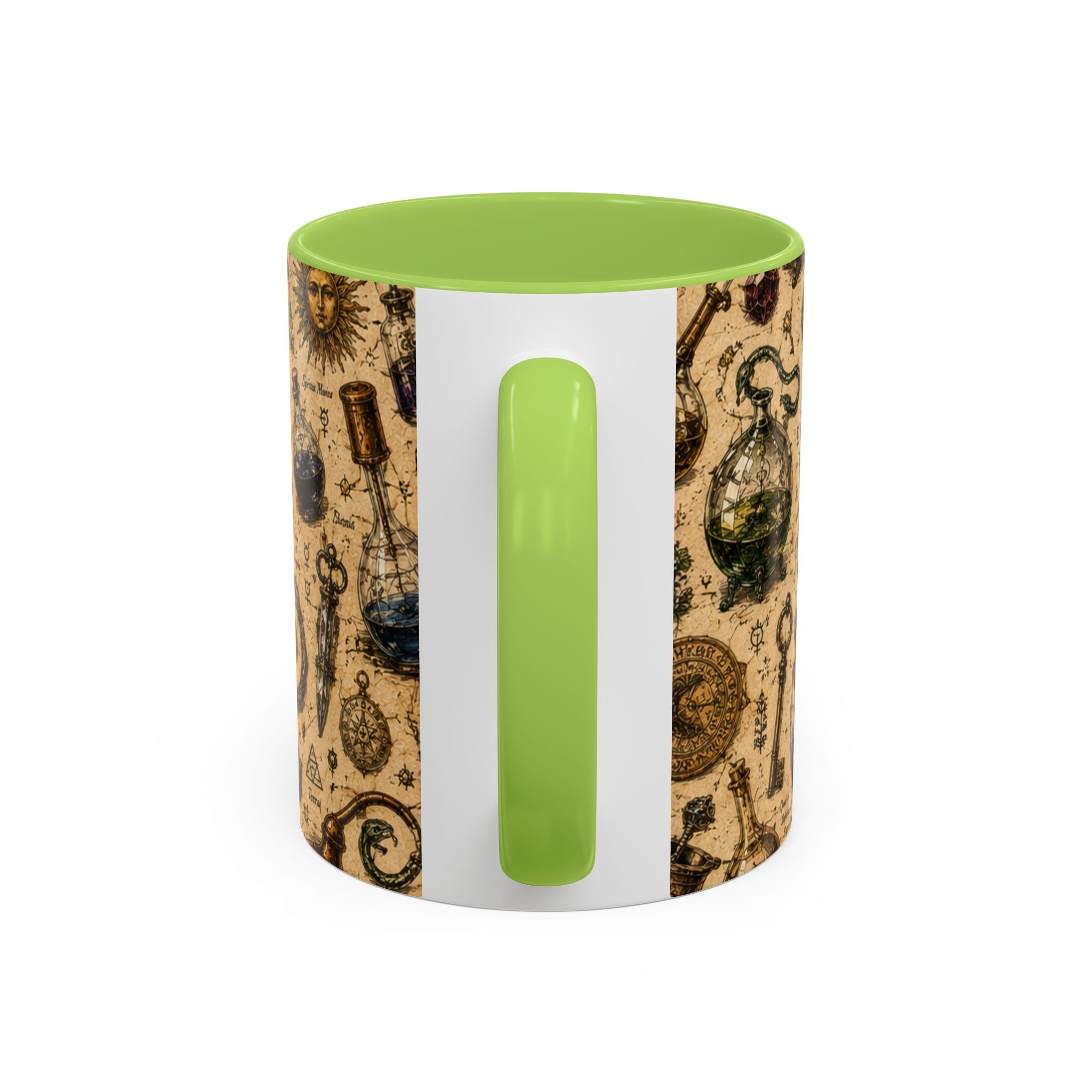 The Alchemist's Cabinet Coffee Mug — Vintage Apothecary Accent Mug (11/15 oz)