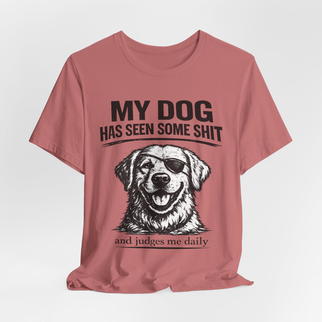 Golden retriever Dog T-Shirt — "My Dog Has Seen Some Shit" Funny Dog Lover Tee