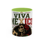 Viva Mexico Accent Coffee Mug — Day of the Dead Skeleton Design (11/15oz)
