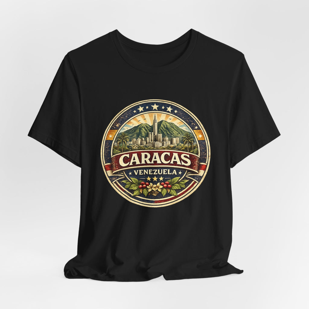 Caracas Venezuela Vintage Travel Tee — Retro City Badge T-Shirt