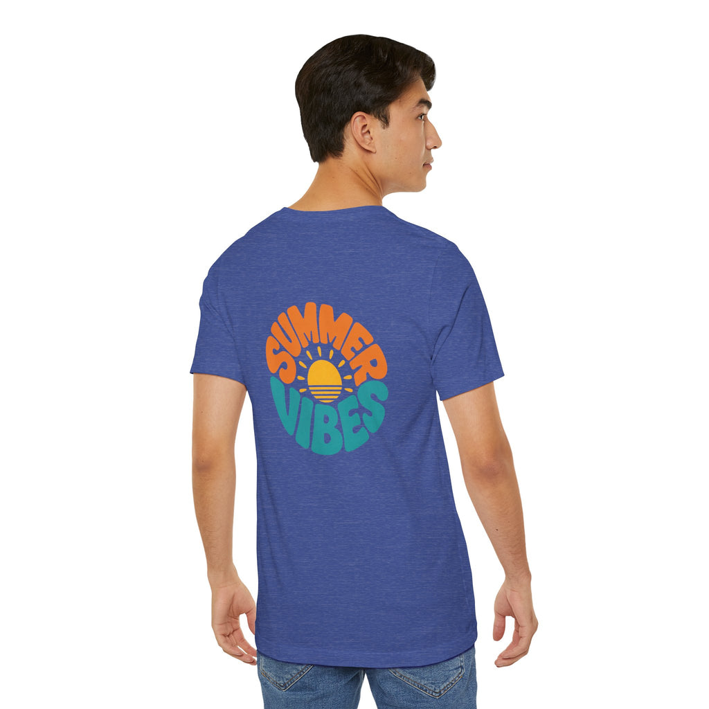 Summer Vibes Tee — Retro Sun Graphic Back Print