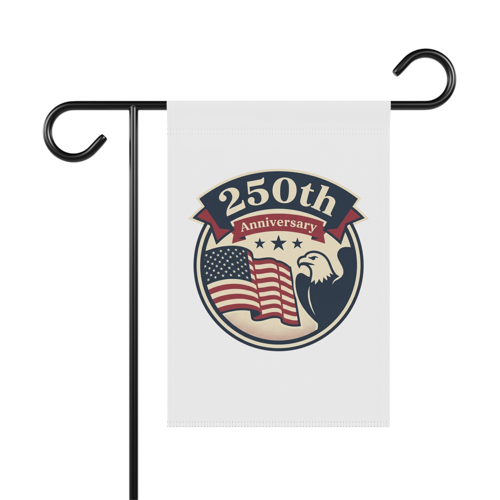 250th Anniversary Patriotic Garden Flag — American Eagle & Flag House Banner