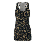 Racerback Dress — Vintage Moon & Stars All-Over Print