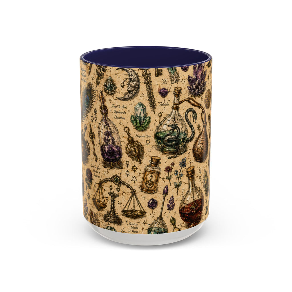 The Alchemist's Cabinet Coffee Mug — Vintage Apothecary Accent Mug (11/15 oz)