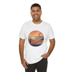 Sunset Tuscan Landscape T-Shirt — Vintage Italian Countryside Graphic Tee