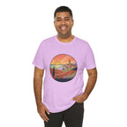Sunset Tuscan Landscape T-Shirt — Vintage Italian Countryside Graphic Tee