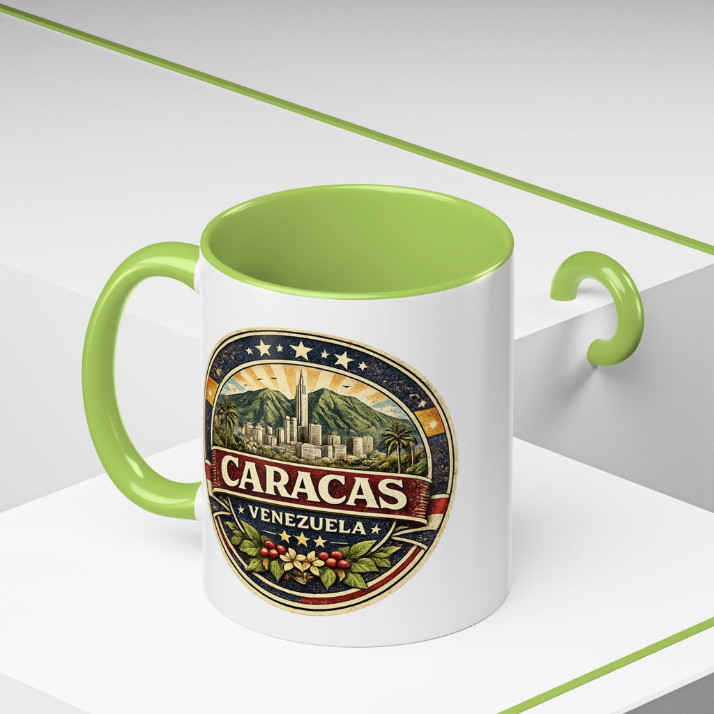 Caracas Venezuela Vintage Travel Accent Coffee Mug